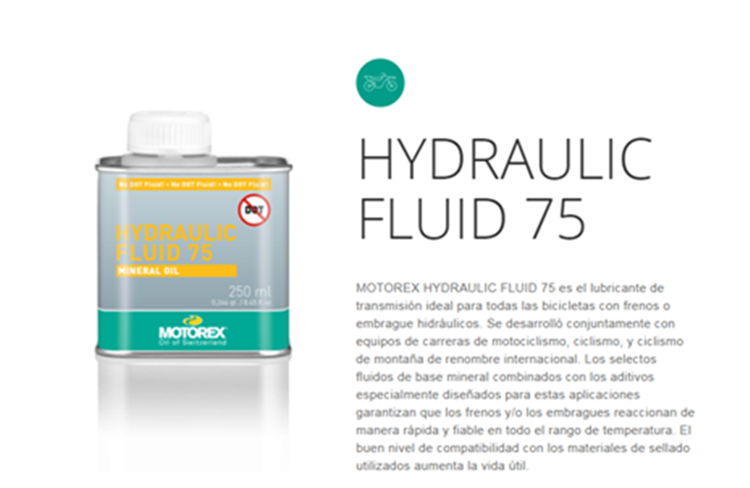 ACEITE MOTOREX HIDRAULIC FLUID 75 250ML